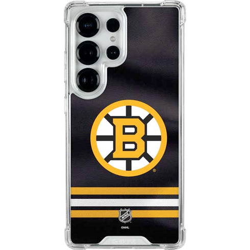 NHL Boston Bruins Home Jersey Galaxy S25 Ultra Clear Case